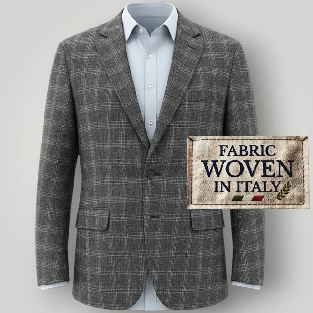 JOSEPH ABBOUD Mens Blazer Sport Coat Two Button Jacket 42R Italian Linen/Wool